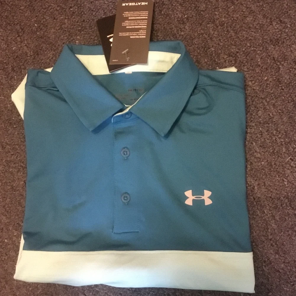 Under Armour Men's Teal Polo Shirt